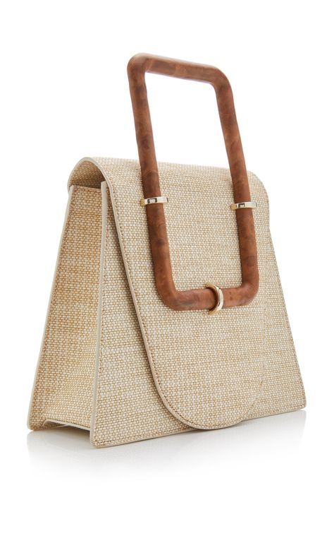 Wood Purse Diy, Handbag Design Ideas, Wood Handle Bag, Wooden Bag, Notebook Bag, Slip Dresses, Rattan Bag, Fancy Bags, Pretty Bags