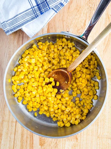 How to Cook Canned Corn - Cook Fast, Eat Well Roasted Canned Corn, Canned Corn Recipes, Canned Corn, Eat Well, How To Cook, Gluten Free Vegetarian, Eating Well, Corn, Canning