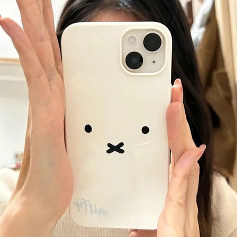 Miffy iPhone Phone Case - Cute and stylish phone case for iPhone and Samsung phones. #cute #phoneaccessories #iphonecase https://www.etsy.com/shop/giftyou4design/?miffy-iphone-phone-case-cute-phoneaccessories-iphonecase-samsungcase Miffy Phone Case, Cute Iphone Cases Aesthetic, Miffy Face, Miffy Bunny, Phone Case White, Cute Iphone Cases, Phone Case Aesthetic, White Phone Case, Dreamy Photography