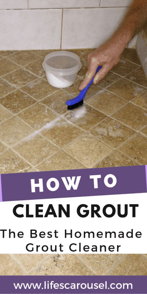 How To Clean Grout, Homemade Grout Cleaner, Clean Grout, Floor Grout, Deep Cleaning Hacks, Homemade Cleaning Solutions, Bathroom Cleaning Hacks, Deep Cleaning Tips, Diy Concrete