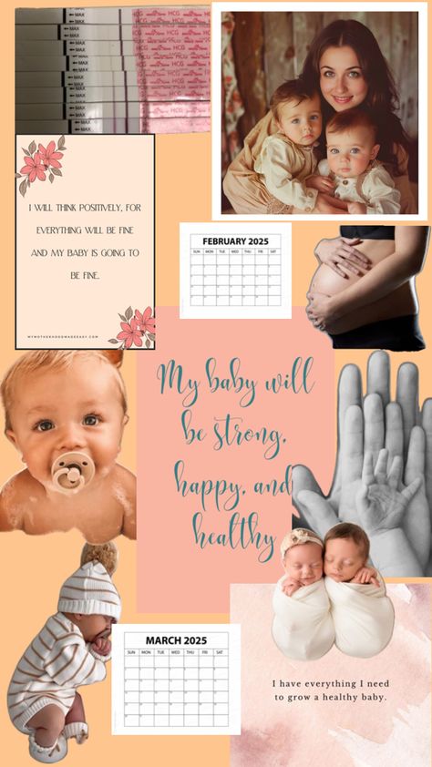 This is a healthy baby and pregnancy 🤰🏻🤱🏻❤️ Pregnancy Vision Board, Manifest Pregnancy, Pregnancy Affirmations, Baby Vision, Vision Board Examples, Vision Board Images, Vision Board Pictures, Magazine Collage, Healthy Baby