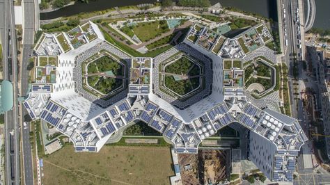 Punggol Waterway Terraces / group8asia Passive Design, Roof Architecture, Roof Styles, Pergola With Roof, Apartment Plans, Patio Roof, Pergola Designs, House Roof, Roof Garden