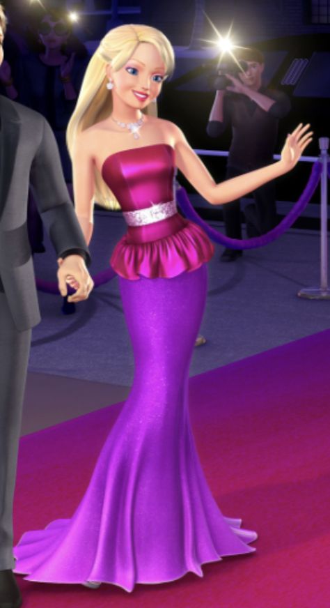 Movie Premiere Outfit, Vestidos Anime, Barbie Fairy, Barbie Cartoon, Barbie Images, Movies Outfit, Barbie Princess, Barbie Dream, Barbie Movies