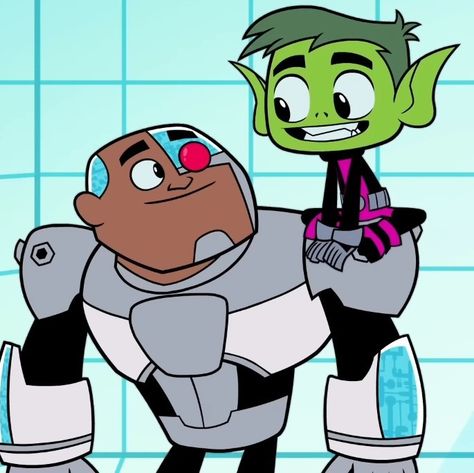 Twin Cartoon Characters, Best Duos In Cartoons, Character Duos Best Friends, Best Duos In Movies, Iconic Duos Cartoon, Beast Boy Teen Titans Go, Duos Cartoon, Character Duos, Duo Cartoon