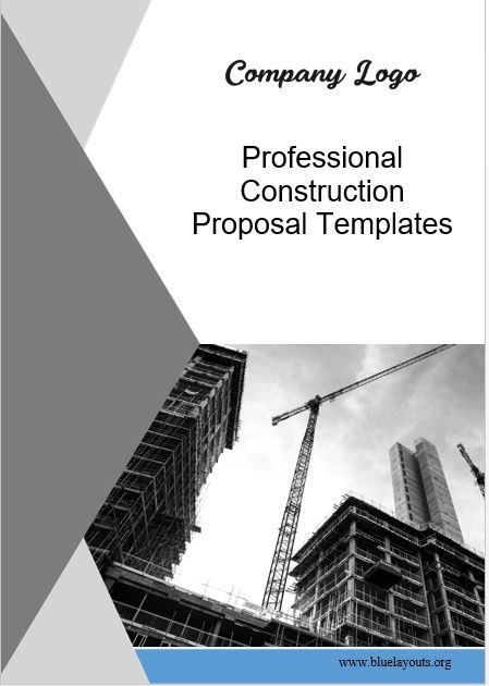 10+ Free Professional Construction Proposal Templates - Blue Layouts Construction Proposal, Business Proposal Sample, Construction Bids, Sponsorship Proposal, Estimate Template, Award Template, Meeting Agenda Template, School Template, Project Proposal Template