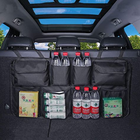 Car Boot Organiser, Suv Accessories, Car Storage Bag, Trunk Organizer, Boot Storage, Large Storage Bags, Car Seat Organizer, Car Trunk Organization, Car Boot