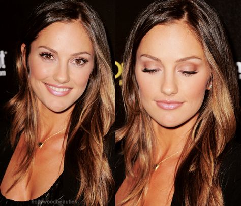 Gotta love that Minka Kelly! Minks Kelly, Mika Kelly, Minka Kelly Makeup, Wedding Makeup For Brown Eyes, Stilettos Heels, Best Wedding Makeup, Celebrity Makeup Looks, Bronde Hair, Minka Kelly