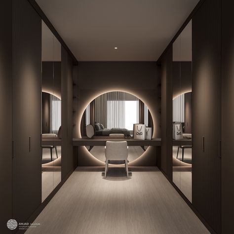 Home Decor Ideas Apartment, Modern Dressing Room, Dressing Room Mirror, Dream Closet Design, Luxury Hotel Room, Bedroom Interior Design Luxury, Master Bed, 3d Studio, House Design Kitchen