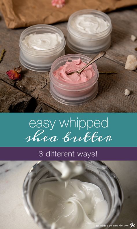 Easy Whipped Body Butter Diy, Whipped Lotion Diy, Shea Butter Body Butter Recipe, Whipped Shea Butter Lotion Recipe, Humblebee & Me, Diy Whipped Shea Butter, Whipped Shea Butter Recipe, Braid Hacks, Body Butter Recipe Whipped