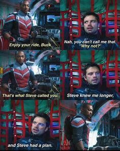 Avengers React, Winter Soldier Funny, Sam And Bucky, Falcon And Winter Soldier, Avengers Series, America Memes, Funny Memes Images, Funny Marvel Memes, Marvel Quotes