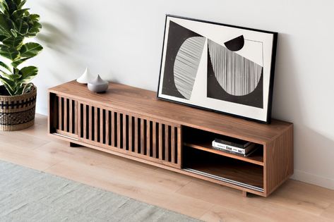 Modern Furniture Store Online | Castlery Small Apartment Art, Cabinet Nordic, Credenza Wood, Wood Tv Cabinet, Apartment Art, Art Tv, Wooden Cabinet, Wood Tv, Storage Credenza