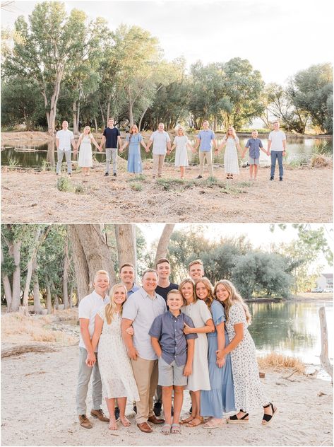 July Family Photos, Blue White Family Photos, Family Photo Outfits Blue And White, Blue Jean And White Family Pictures, White Blue Brown Family Photos, Blue White Khaki Family Pictures, Family Photos Blue And White, Blue And White Family Pictures, White And Khaki Family Pictures