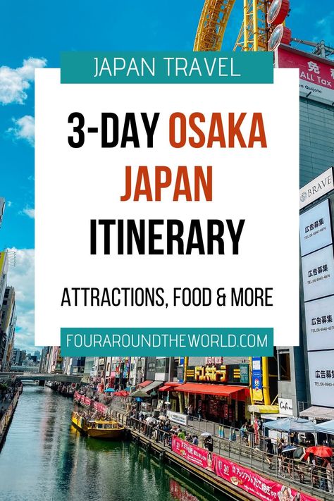 Make the most of your time with this Osaka itinerary 3 days! Explore the city’s highlights, find out what to do in Osaka, and discover unique Osaka day trips nearby. Perfect for any traveler looking for an amazing Osaka travel experience! The ultimate 3-day Osaka itinerary! What To Do In Osaka, Road Trip Scavenger Hunt, Osaka Itinerary, Kansai Airport, Osaka Travel, Kansai International Airport, New Zealand North, Winter Bucket List, Universal Studios Japan