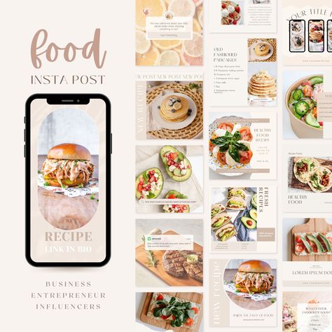 Food Instagram Post, Healthy Food Instagram, Food Template, Food Instagram, Clam Recipes, Food Content, Star Food, Social Media Templates, Healthy Eating Recipes