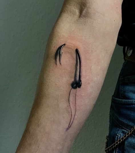 Catfish Hook Tattoo, Fishing Tattoos Men, Fly Fishing Hook Tattoo, Hook Tattoos For Men, Hooked Tattoo, Hook Tattoo Design, Fishing Hook Tattoo For Women, Fish Hook Hand Tattoo, Steelhead Tattoo