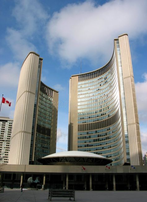 Toronto city hall. New Toronto city hall, downtown , #Affiliate, #city, #Toronto, #downtown, #hall #ad Toronto City Hall, Toronto Trip, Toronto Downtown, Buildings Modern, Night Theme, Toronto City, Student Resume, Brutalist Architecture, Modern City