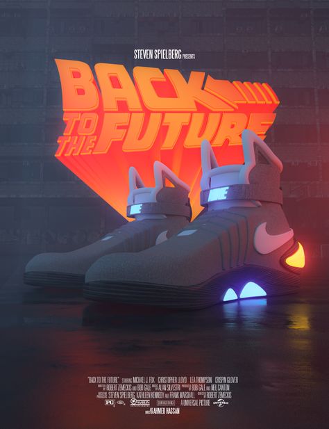 Nike Poster Vintage, Back To The Future Wallpaper Aesthetic, Back To The Future Wallpaper, Back To The Future Shoes, Back To The Future Poster, Back To The Future Movie, Nike Poster, Sneakers Wallpaper, The Future Movie