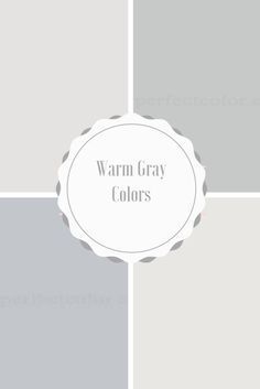 Perfect WARM grey paint colors Gray Color Palette Bathroom, Sherwin Williams On The Rocks, Warm Grey Paint Colors, Warm Gray Paint, Interior Paint Colors Schemes, Simple Decorating, Wall Colours, Split Complementary Colors, Dark Paint Colors