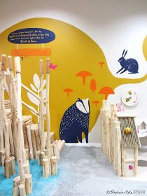 Mural Kids Room, Stephanie Cole, Animal Design Illustration, Mural Paintings, Kindergarten Design, School Murals, Animal Mural, Murals For Kids, Animals Design