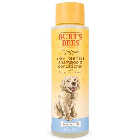 Burt's Bees for Dogs 2 in 1 Dog Shampoo & Conditioner, Puppy Supplies, Burts Bees Dog Grooming Supplies, Tearless Dog Shampoo Best Dog Shampoo, Natural Dog Shampoo, Puppy Shampoo, Natural Pet Care, Bee Dog, Dog Conditioner, Natural Conditioner, Food Dog, Dog Grooming Supplies