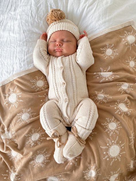 Winter Newborn Outfit | Baby Knit Romper | Brave Little Lamb Newborn Style, Winter Newborn, Gorgeous Braids, Perfect Winter Outfit, Knit Romper, Poppy Design, Newborn Outfit, Knitted Romper, Cute Rompers