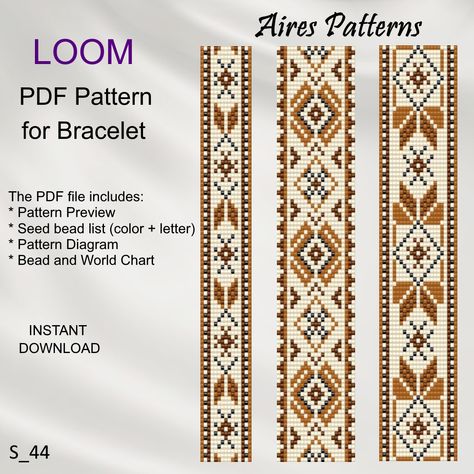 9 Row Bead Loom Pattern Free, Bead Work Patterns Design, 9 Bead Loom Pattern, Bead Weaving Patterns Free For Beginners, Bead Loom Keychain, Bead Loom Designs Free Pattern, Bracelet Loom Patterns, Bead Loom Bracelets Patterns, Bead Loom Bracelet Patterns