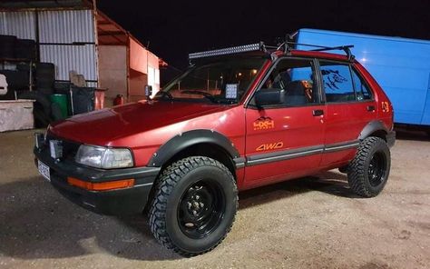 Offroad Hatchback, Toyota Fx, Geo Metro, Subaru Justy, Vw Baja, Customized Cars, Old Vintage Cars, Hatchbacks, Super Bike