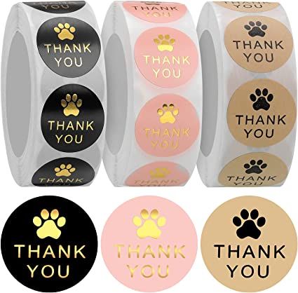 Dog Treat Packaging, Thank You Labels, Paw Pattern, Gadget Shop, Label Stickers, Dog Paw Print, Dog Stickers, Dog Paw, Brown Paper