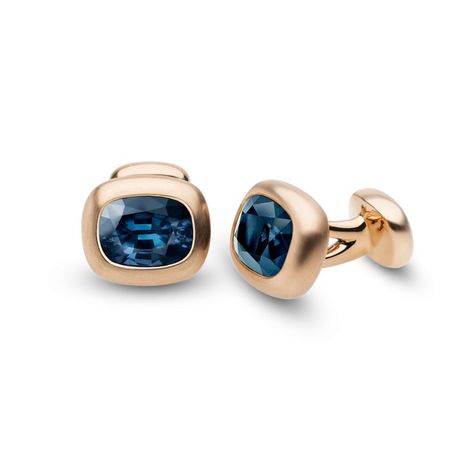 Thomas Jirgens. MIDNIGHT cufflinks - spinel, rose gold. Lapel Pins, Crystal Jewelry, Cufflinks, Rose Gold, Candy, Crystals, Gold