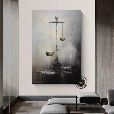 Scales of Justice Canvas Art, Lawyer Office Wall Decor, Print Wall Art, Gift For Lawyer, Lawyer Gifts, Balance of justice Painting On Canvas 100% Quality, 100% Satisfaction. * Each one is handmade. Manufactured with top quality material. All our sizing is displayed per entire set, when all panels are combined, without spacing included. You get this product, ready for suspension, does not require additional equipment. MATERIALS: * Ready to hang * The image continues around the sides, mirror wrapp Lawyer Painting, Balance Of Justice, Justice Painting, Lawyer Office Decor, Gift For Lawyer, Lawyer Office, Scales Of Justice, Backyard House, Lawyer Gifts