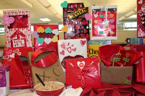 Cereal Valentine Boxes Cereal Crafts, Valentine's Boxes, Valentine Boxes, Valentines Box, Valentine's Day Crafts For Kids, Filling Dinner, Cereal Boxes, Valentine Day Boxes, Scary Monsters