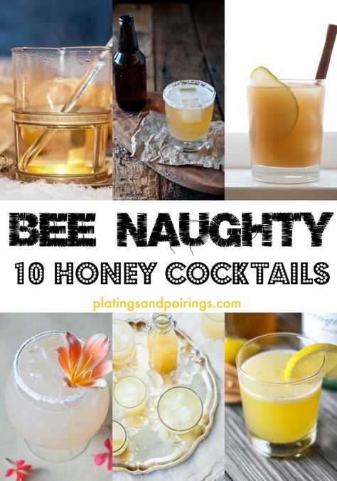 Honey Cocktails, Abundant Garden, Bees Knees Cocktail, Honey Cocktail, Honey Drink, Honey Simple Syrup, Reading Learning, Porch Bar, Squeezed Lemon