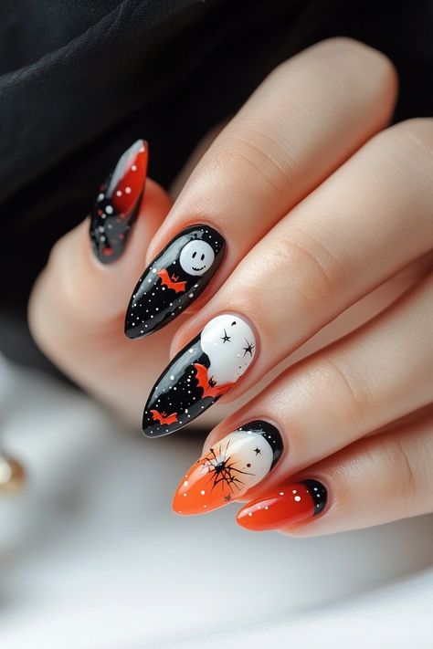 Get ready for spooky season with these trendy Halloween nail designs for 2024! Whether you're into Halloween nails acrylic, minimalist nail art, or short nails, we’ve got the perfect Halloween nail inspo for you. From classic almond nails to bold red, pink, and white nail ideas, these designs will complete your Halloween look. Perfect for any occasion, these Halloween nails 2022 and beyond are a must-try!Hashtags: #HalloweenNailDesigns #HalloweenNailsAcrylic #NailAcrylic #HalloweenNailArt #MinimalistNail #AlmondNail #NailInspo #ShortNails #RedNail #WhiteNail #NailDesign #AcrylicNail Classic Almond Nails, Pink And White Nail Ideas, Halloween Nails 2022, Halloween Nails Acrylic, White Nail Ideas, Short Nail Ideas, Minimalist Nail, Minimalist Nail Art, Nails 2022