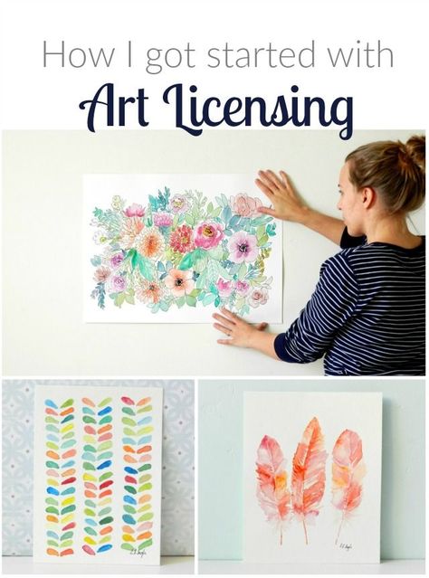 Hi guys! This post is for all you artists! Today I want to talk about art licensing, how I got my feet wet in the art licensing world, and give you a few tips on getting started with licensing your ow Licensing Art, Art Biz, Business License, Table Ware, Art Worksheets, Business Minded, Sell My Art, Artist Business, Smart Business