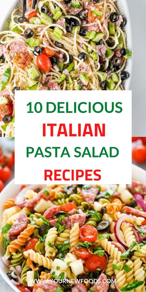 Cold Pasta Salad Dinner Recipes, Fettuccini Pasta Salad, Pastas Recipes Cold, Antipasto Pasta Salad Italian, Healthy Italian Pasta Salad Recipes, Pasta Salad Variations, Top Rated Pasta Salad Recipes, Fussili Pasta Salad, Large Pasta Salads For A Crowd