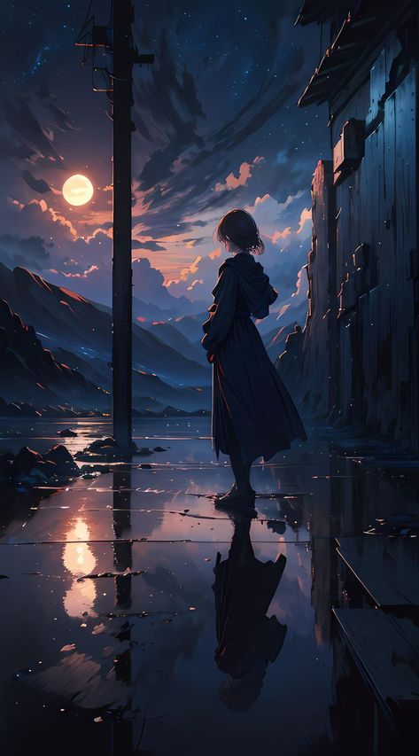 Dreamy Artwork, Dreamy Landscapes, Japon Illustration, Purple Sky, Girly Art Illustrations, Cool Wallpapers Art, Anime Artwork Wallpaper, Arte Fantasy, Dreamy Art