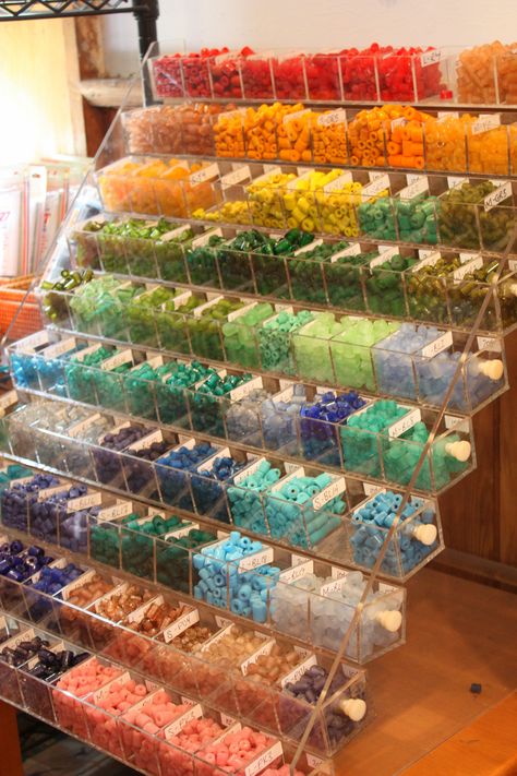 Bead Shop Display, Beads Organization Ideas, Bead Studio, Craft Room Design, Bead Organization, Jewelry Making Kits, Bead Storage, Beaded Boxes, Craft Room Storage