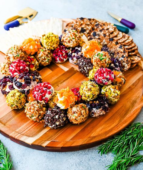 Mini Cheese Balls are the ultimate crowd-pleasing appetizer—bite-sized, creamy, and endlessly customizable. Whether you're hosting a party, creating a stunning charcuterie board, or need a quick snack for guests, these cheese ball bites will be a hit! With options ranging from savory herbs and spices to sweet fruity toppings, there are so many combinations to try. I am also sharing how to make a cheese ball Christmas tree and cheese ball Christmas wreath for a holiday appetizer idea. Christmas Cheese Balls, Big Soft Ginger Cookies, Mini Cheeseballs, Peppermint Hot Cocoa Cookies, Christmas Cheese Ball, Mini Cheese Balls, Cheese Ball Bites, Soft Ginger Cookies, Choco Cake