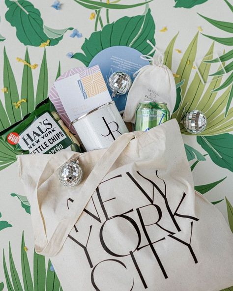 Wedding Welcome Bag Ideas, Welcome Bag Ideas, Make A Bag, Nyc Elopement, Welcome Bag, Charlotte Wedding, Wedding Welcome Bags, Guest Gifts, Welcome Bags