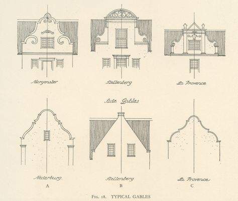 Cape Dutch Interior Design, Cape Dutch House Exterior, Cape Dutch Cottage, Traditional Dutch House Interior, Dutch Cape Architecture, Cape Dutch Interior South Africa, Cape Dutch Gable Facades, Cape Dutch Farmhouse, Cape Vernacular Architecture