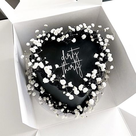 Baked by Julie | West Covina, CA on Instagram: “🖤 D I R T Y T H I R T Y 🖤 • • • • #dirtythirty #dirtythirtyclub #30 #30thbirthday #30thbirthdaycake #blackcake #blackcakes #lambeth…” 30th Birthday Themes, 30th Birthday Decorations, The Wedding Cake, 30 Birthday Cake, Custom Birthday Cakes, Funny Birthday Cakes, Mini Cakes Birthday, 30th Bday, 29th Birthday