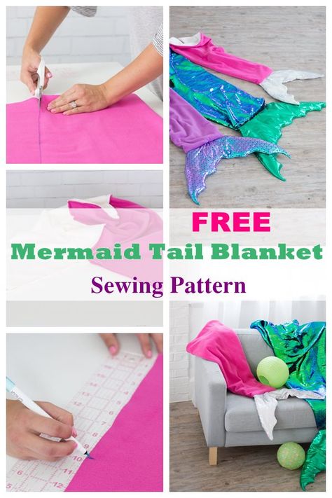 Mermaid Sewing Pattern, Diy Mermaid Tail For Kids, How To Make A Mermaid Tail, Mermaid Tail Diy, Mermaid Tail Template, Mermaid Sewing Projects, Mermaid Tail Pattern Sewing, Sew Mermaid Tail, Mermaid Tail Sewing