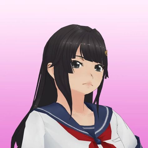 Akademi High, Black Hair And Red Eyes, Ayano Aishi, Black Stockings, Yandere Simulator, Red Eyes, White And Red, Black Hair, Polka Dots