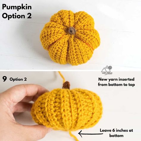 Fall Crochet Centerpiece Free Pattern and Video Tutorial - Winding Road Crochet Crochet Stacked Pumpkin Free Pattern, Crochet Pumpkin Free Pattern, Stackable Pumpkins, Stacking Pumpkins, Crochet Centerpiece, Bun Hat Crochet Pattern, Winding Road Crochet, Crochet Fall Decor, Chunky Yarn Crochet