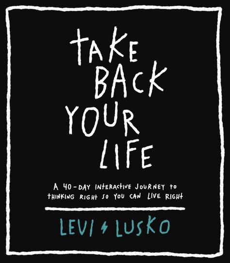 In his latest book Take Back Your Life, Lusko blends these concepts of winningly confronting external circumstances and internal battles to guide you through a 40-day introspective and interactive journey, to help you move forward to take back your life. Levi Lusko, Action Plan, Be The Change, The Homestead, Bestselling Books, Take Back, Christian Books, One Life, Life Experiences