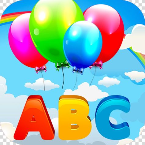 Abc Cartoon, Child Png, Alphabet Song, Abc Crafts, Kids Alphabet, Abc Kids, Balloon Cartoon, Abc Songs, Letter Games