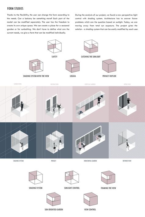 Bringing Modularity to Balconies Flexible Architecture Concept, Modular Architecture Concept, Concept Diagrams, Movement Architecture, Urban Design Competition, Architecture Design Competition, Conceptual Sketches, Study Table Designs, Architecture Competition