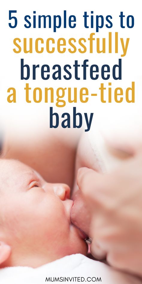 What are tongue ties? And do they really affect breastfeeding? If you are a new breastfeeding mom with a tongue-tied baby or suspect your baby has one, learn how to successfully breastfeed your tongue-tied baby. tongue tied baby. tongue tied baby signs. tongue tied baby bottle feeding. tongue tied baby procedure. tongue tied baby breastfeeding. tongue tied baby tips. nursing tongue tied baby. how to tell if your baby is tongue tied. is my baby tongue tied Tongue Tie Exercises, How To Breastfeed, How To Breastfeed Newborns, Baby Tongue, Nursing Positions, Breastfeeding Mom, Breastfeeding Essentials, Breastfeeding Positions, Newborn Feeding