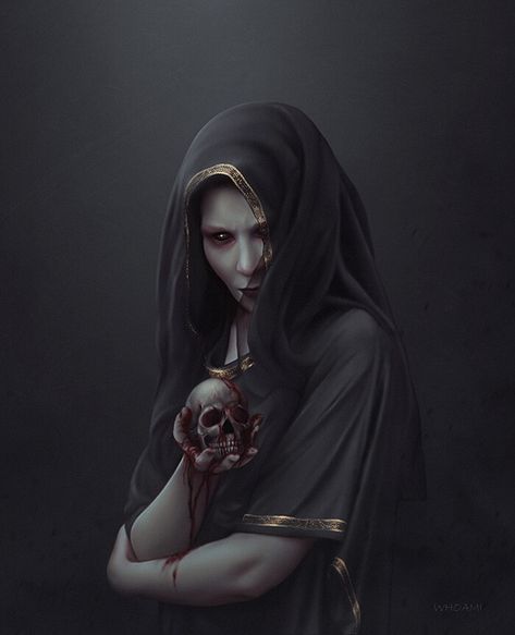 ArtStation - Witch, Lera Whoami Deviant Art Dark Witches, Dark Priestess Art, Dark Witch Character Art, Dark Witch Fantasy Art, Evil Witch Art, Fantasy Witch Art, Dark Witch Art, Necromancer Witch, Dark Fantasy Witch