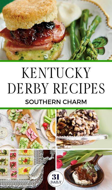 Kentucky Derby Recipes Food, Kentucky Derby Pie Recipe, Derby Food, Kentucky Derby Food, Kentucky Derby Recipes, Derby Recipe, Kentucky Derby Themed Party, Kentucky Derby Pie, Derby Party Food